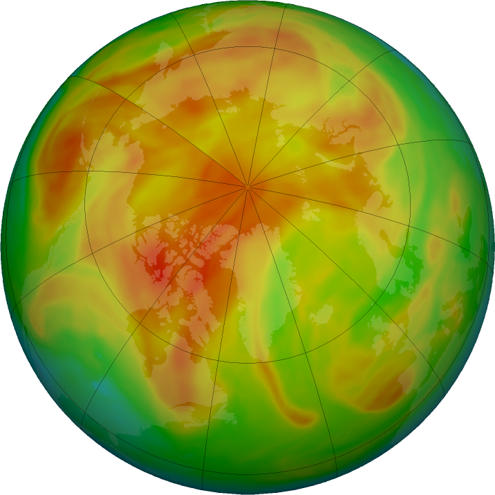 Arctic ozone map for 22 April 2022